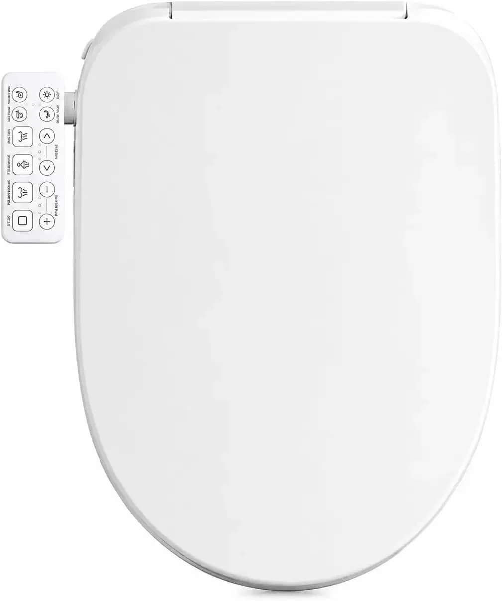US Shipping BestsellerBestsellerBidet Toilet Seat Elongated, Electric Smart Heated Toilet Seat | Instant Warm Water & Dryer, Mul