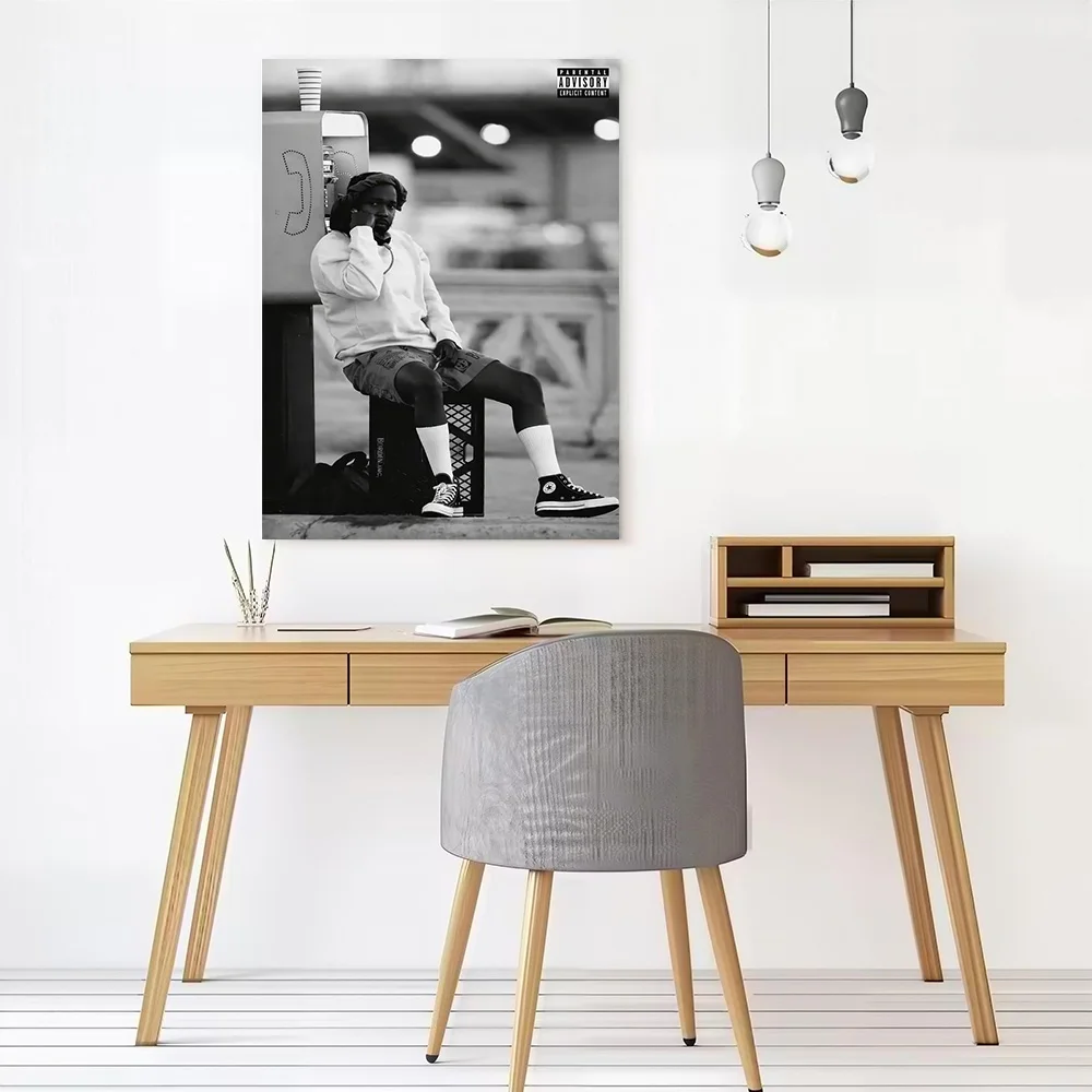 Kendrick Lamar Canvas Wall Art Poster Custom Photo Print Modern Painting for Fans Decorative Paintings Bathroom Decor Wand Deko