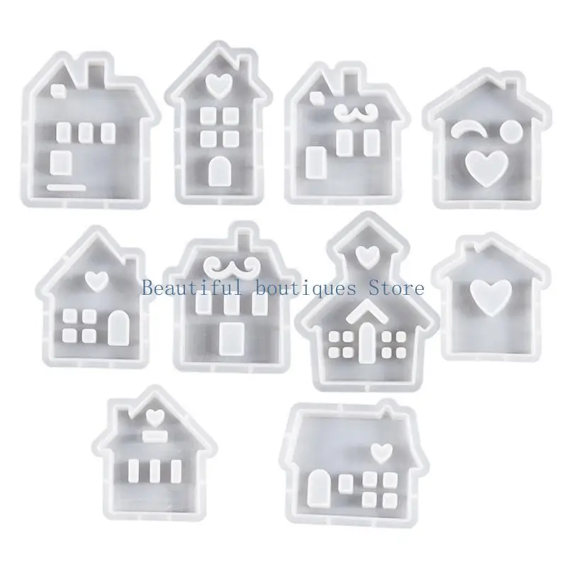 U4LF House على شكل سيليكون قالب القلاع الصغيرة القلاع لمشجعي كعكة الخبز