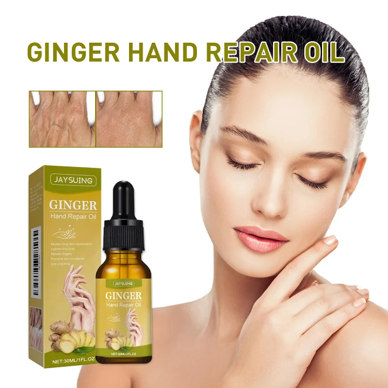 

Ginger Hand Repair Oil - Moisturize & Reduce Fine Lines With Ginger Oil - 30ml Hydrate Dry Hands & Improve Skin Elasticity