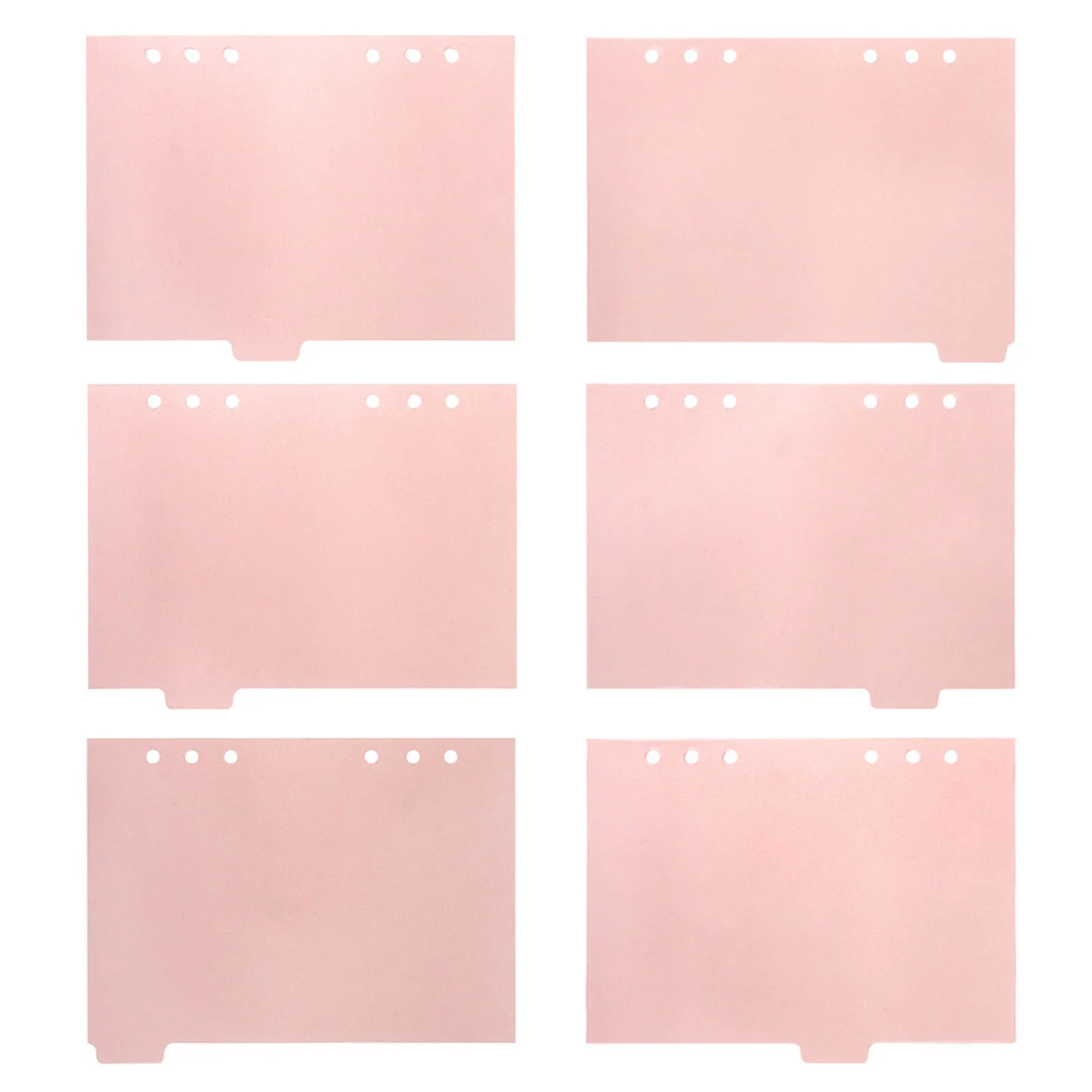 

6Pcs Index Dividers Writable Tabs Household Tab Dividers Professional Binder Tabs Convenient Notebook Separators Document