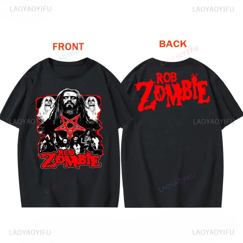 Camisetas Rob Zombie Dragula футболки с графическим рисунком винтажные ужасы классическая хлопковая готическая музыкальная одежда футболка с принтом фанатов тяжелого металла