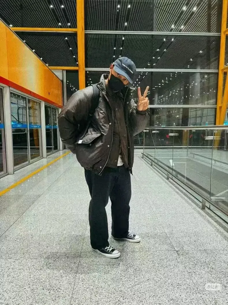 

Loose Fit Pilot Jaet Long Sve Cotton Coat White Label Men's Outerwear Simple Sle Autumn Winter Casual Faion