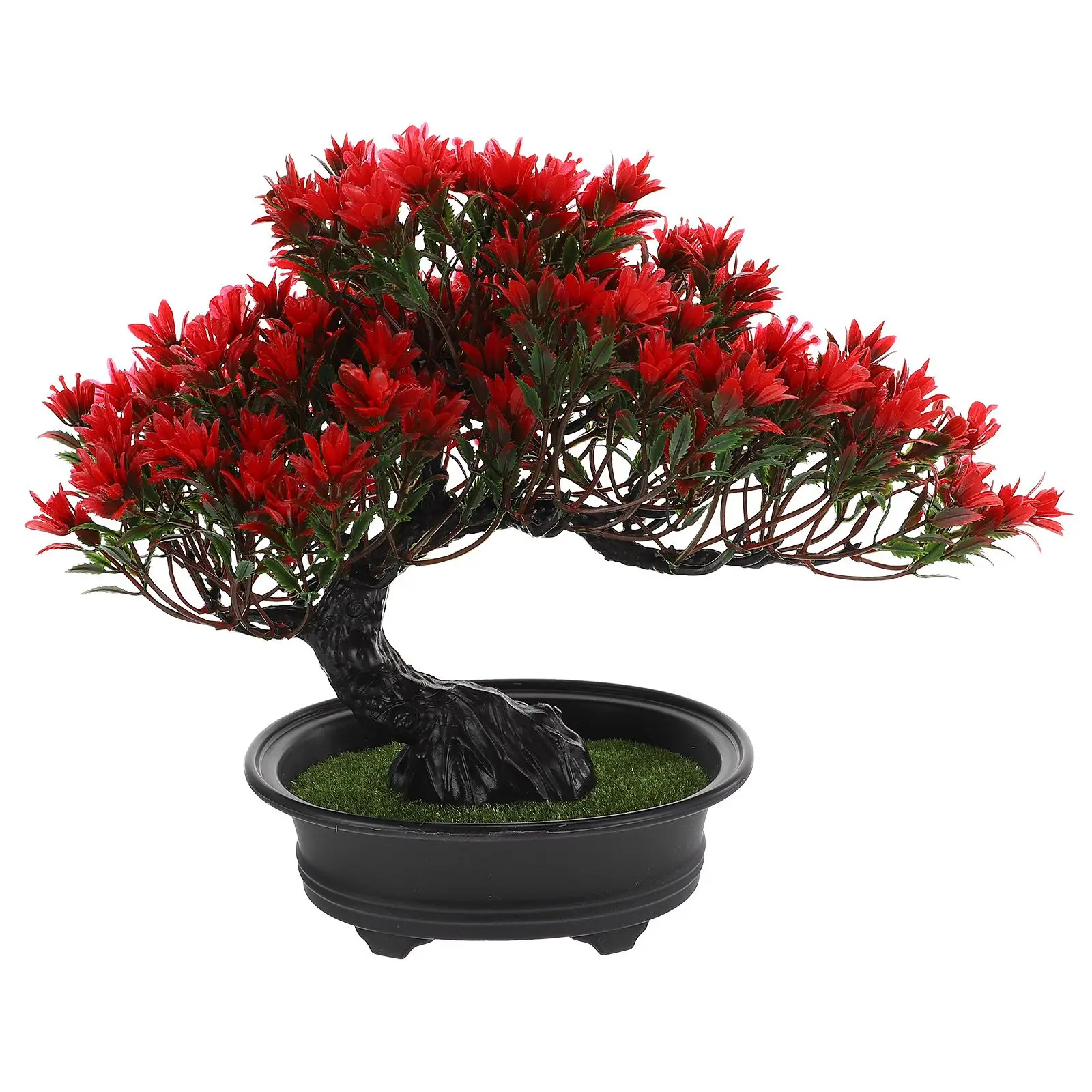 

Simulated Welcoming Bonsai Simulation Plant Tree Red Color Indoor Decor Artificial Room namentBonsai Decor
