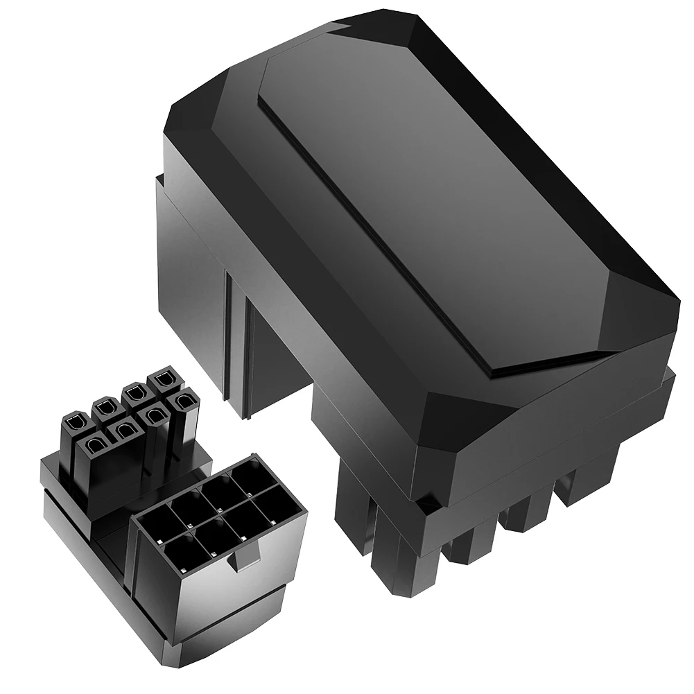 ATX 8 Pin 180 Grad abgewinkelter Stecker GPU Grafikkarte Stromanschluss Adapter ATX GPU Adapter für Desktop-Grafikkarte