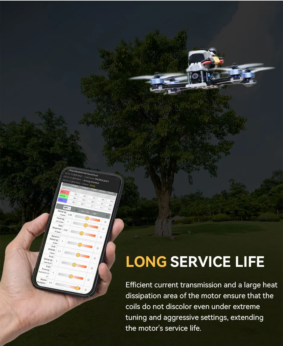 محرك P2406 KV2060 24V 14 Poles Racing بدون فرش لعصير PV4 الحر مقاس 5-6 بوصة