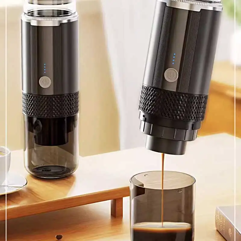 

Portable Coffee Maker Suitable for Ground Coffee and Coffee Capsules Rechargeable Handheld for Travel 91