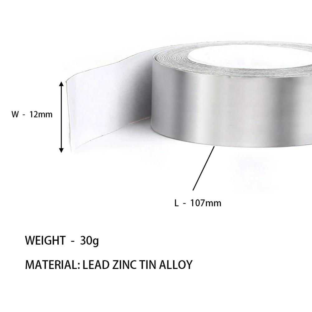 1 Roll Golf Club Lead Tape Strips Add Swing Weight for Golf Club Tennis Racket Putter Golfer Training Accessories