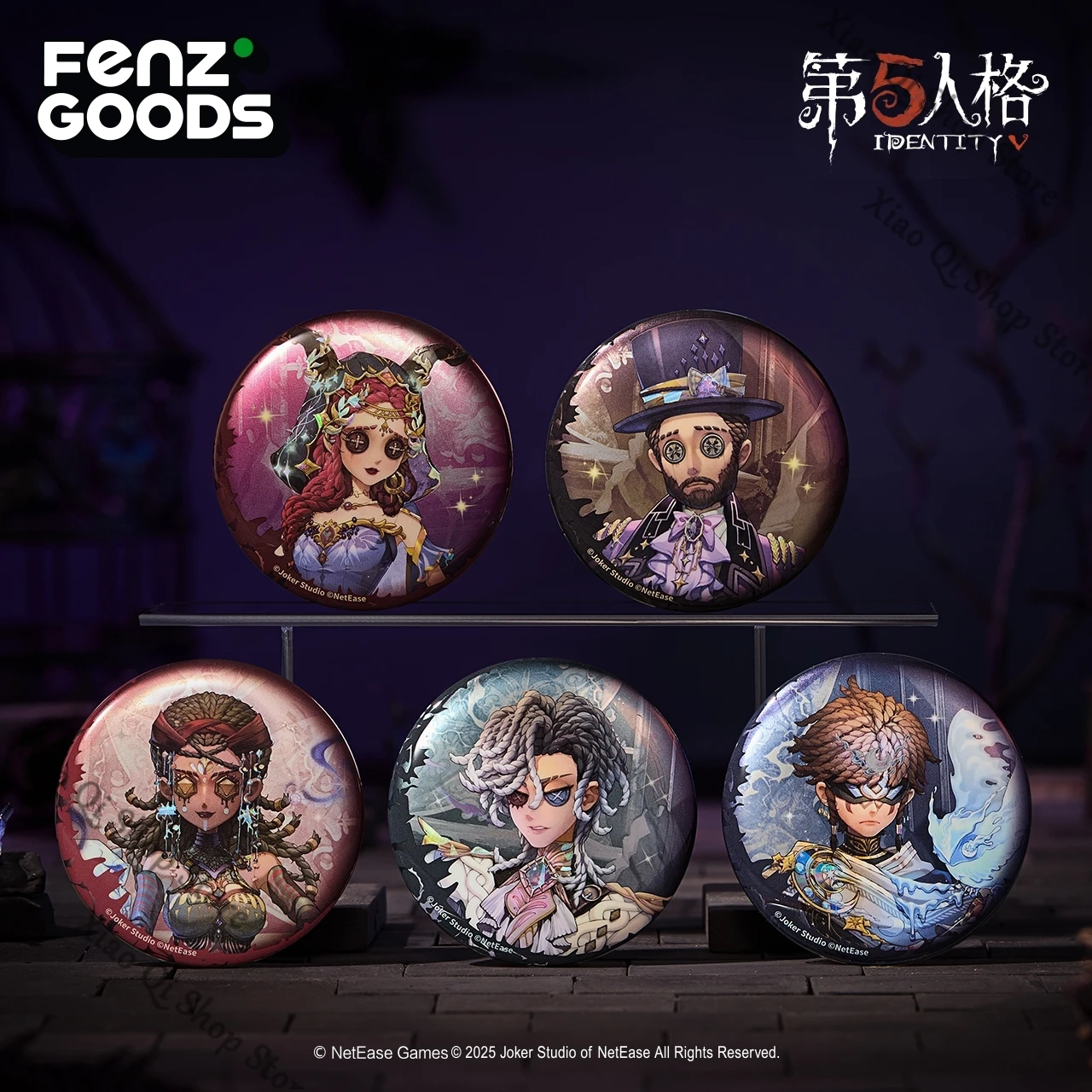 الهوية الخامس لعبة ambitus السحرية فانتوم سلسلة صفيح 65 مللي متر شارة الزجاج بريق شارة دائرية طبعة جامع هدية