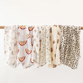 綿のモスリン毛布80x 65cm,子供用寝具