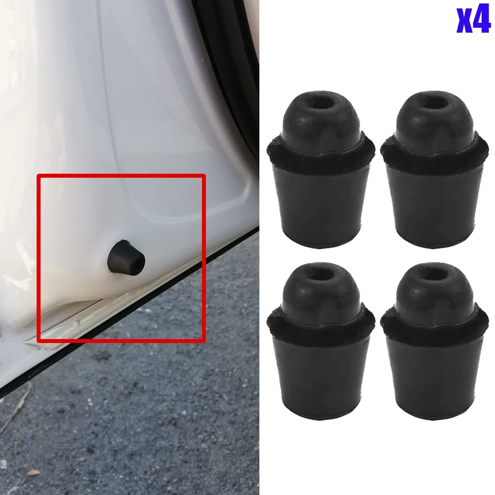 4x New For Renault Duster 2009 2010 2011 2012 2013 2014 2015 2016 2017 2018 Rubber Car Door Bumper Trunk Buffer Pad Bump Stop