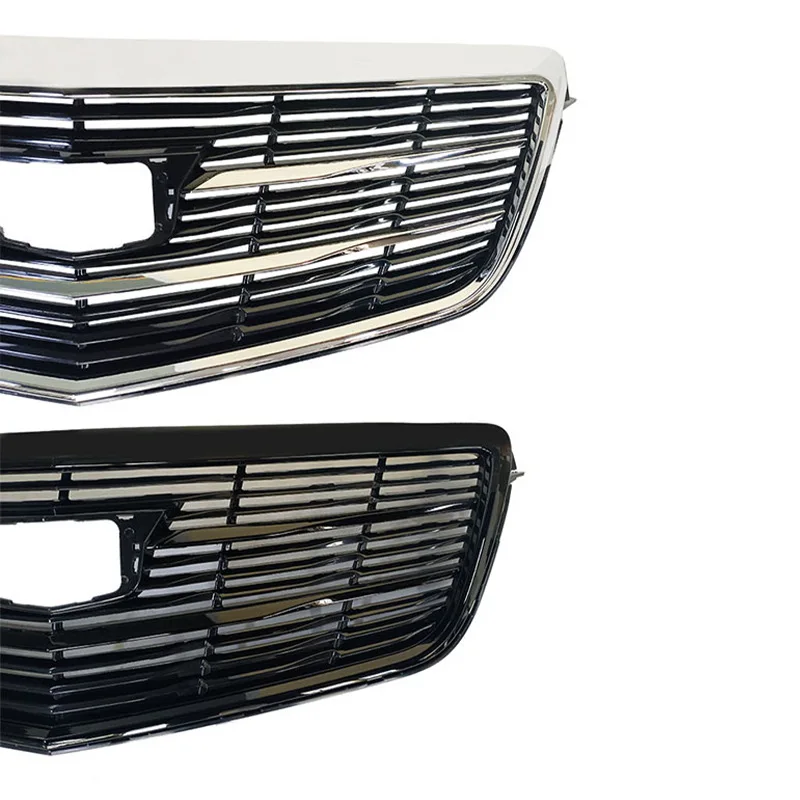 2879629 Car Body Kit Upgrade Sliver Black Car Grille for cadillac Ats Front Overlay Grille 2015 2016 2017 2018 2019