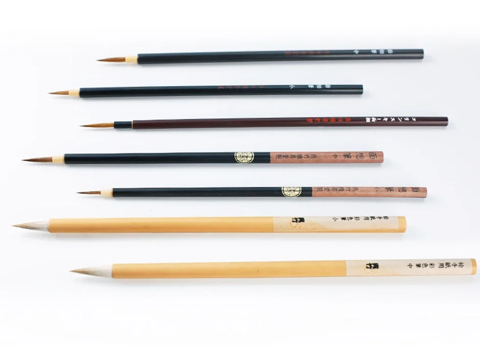 Japan Kuretake ZIG Menso Kalligraphie-Pinselstift, Cartoonist, Aquarellmalerei, Comic-Linienzeichnung und Illustration, gemischte Haarspitze – Detail 2