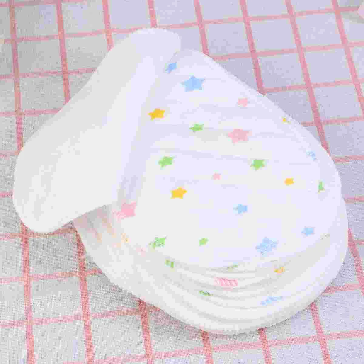 25pcs Infant Cloth Diapers Peanut Shaped 3-layer Insert Baby Nappy Use Water Absorbent Breathable Diaper( Pattern Size