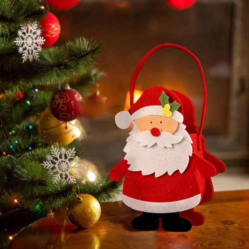 Bolsa de Navidad inteligente, bolsa de dulces, suministros navideños de dibujos animados "Silent Girl" para niños de 8 a 12 años