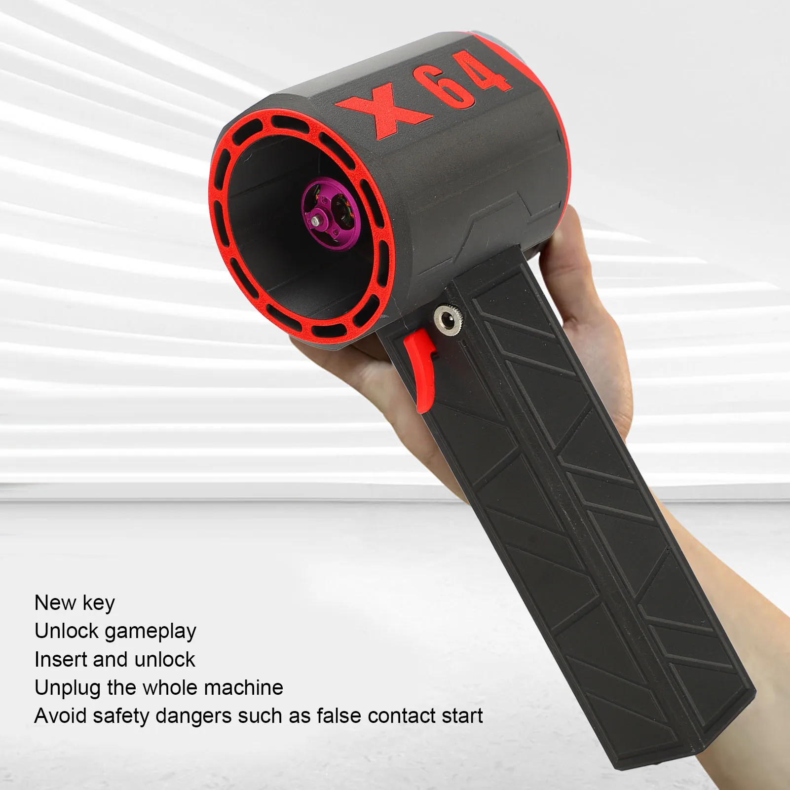 

Electric Air Duster 64mm Brushless Motor 11 Blade 1400 Thrust Dry Blower Electric Air Duster Turbofan Blower Dry Blower