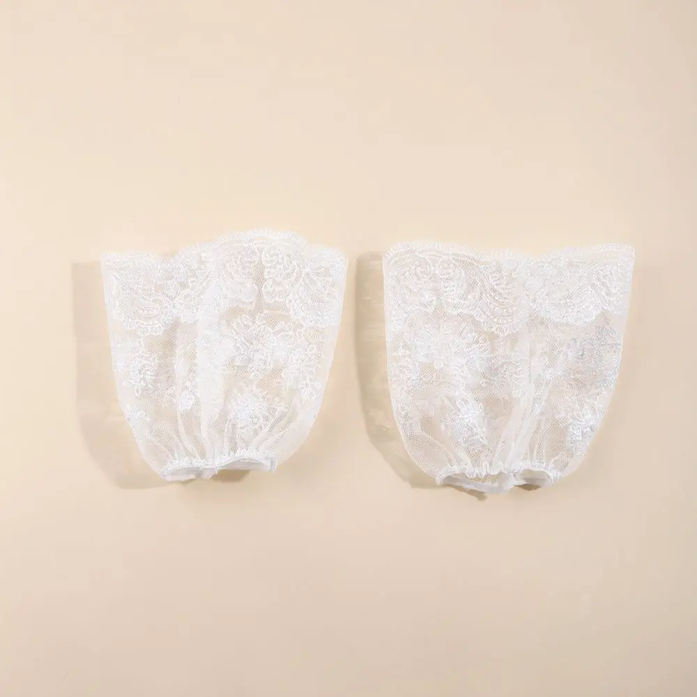 Sweet Style Lace Decorative Sleeves For Women Elegant Detachable Cuffs Soft Sunscreen Arm Warmers Daily Accessory