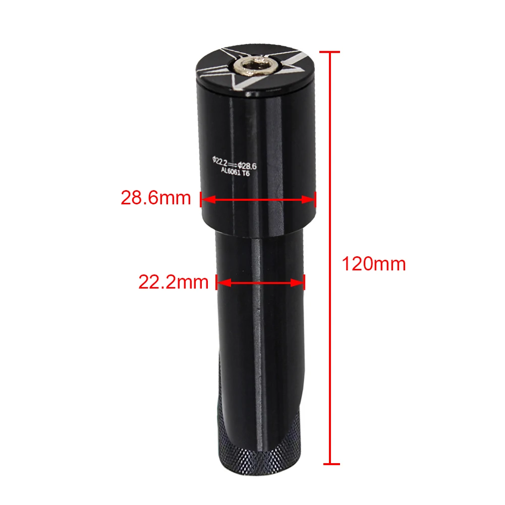 Adaptador de espiga de sillín con amortiguador para bicicleta de carretera a tija Ahead, de 22.2mm/20.8mm a 28.6mm, accesorios para bicicleta