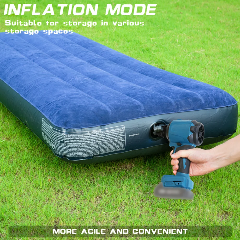 

For Makita/ Dewalt/ Milkaukee Brushless Air Blower Cordless Air Dust Removal Gun Multifunction Dusting Machine Inflator Tools