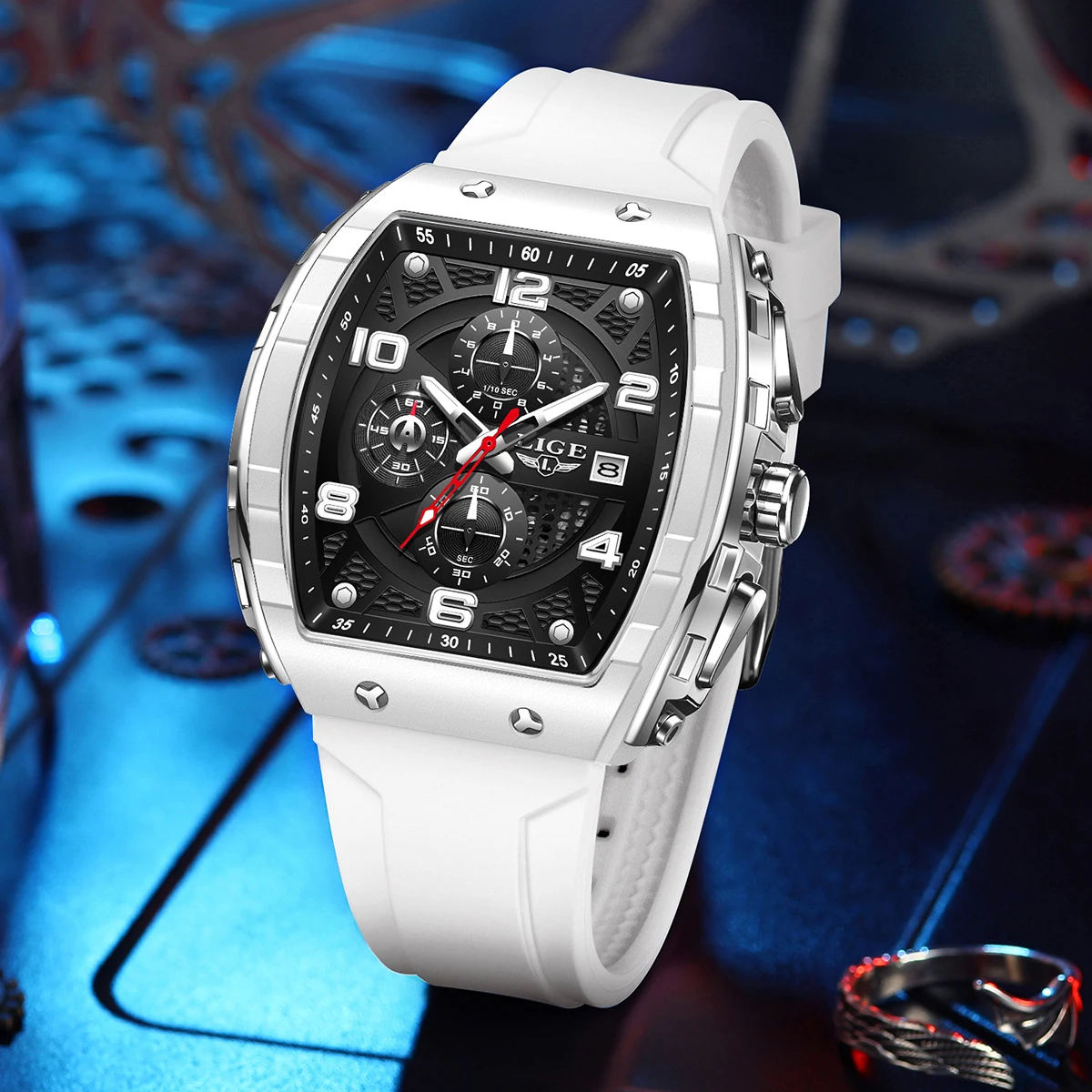 LIGE 2026 Luxury Quartz Men Wa - Outdoor Lighting Timer ulasan dan harga