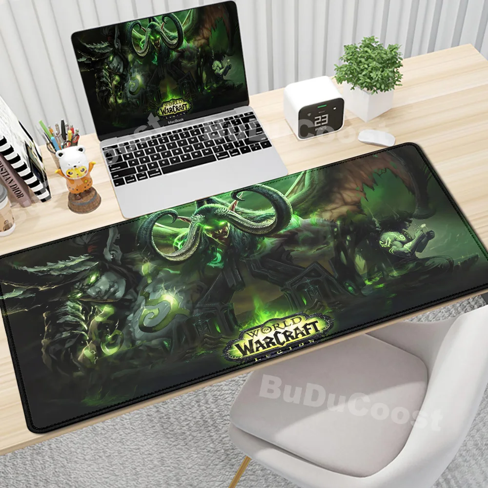 Anime World of Warcraft Deskmat Gaming Mouse Pad Computer Accessories XXL Lock Edge keyboard Mice carpet Gamer Mause Office Mats