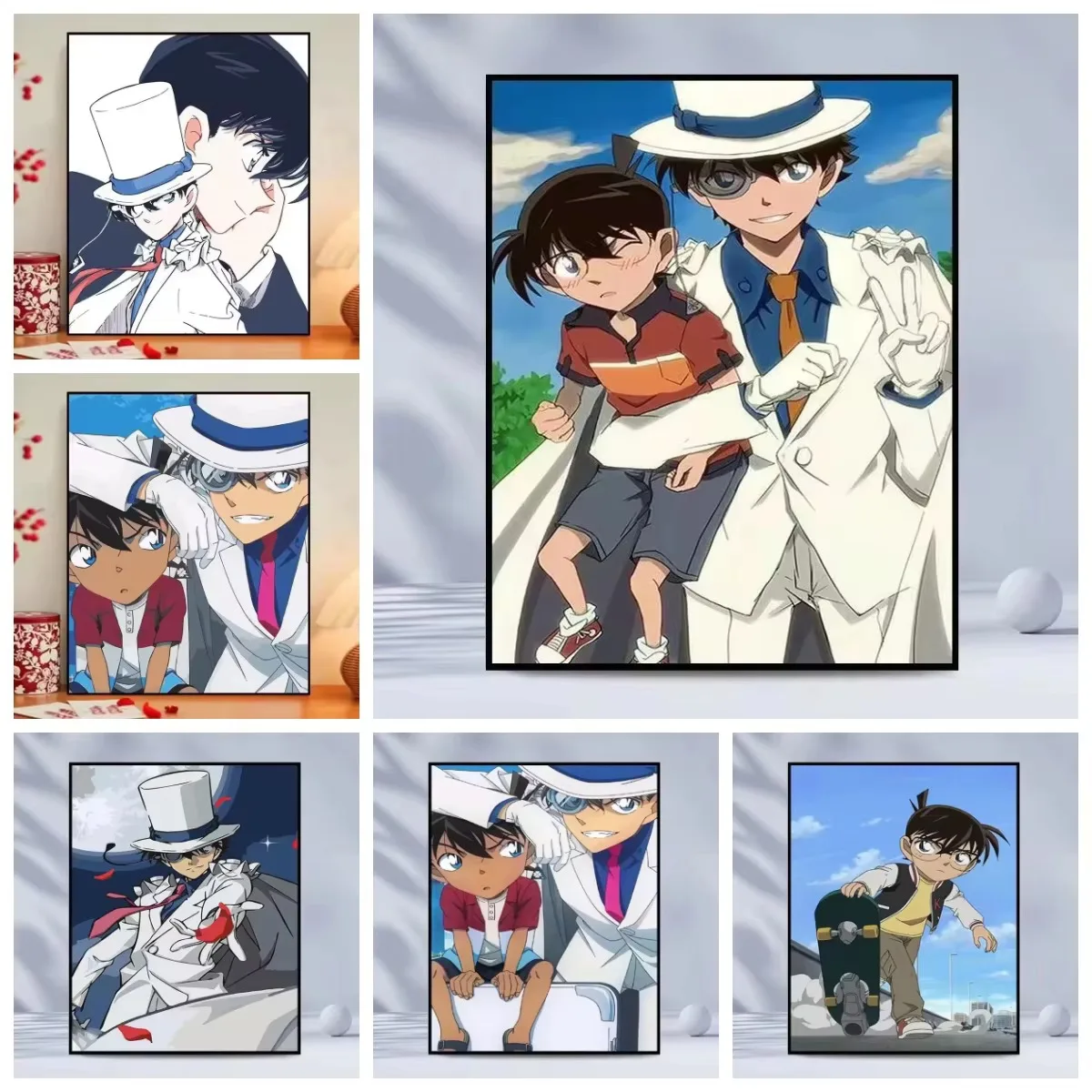 Diamond Painting Detective Conan Anime Characters Diamond Mosaic Handmade Art Exquisite Creative Gift Home Decoration