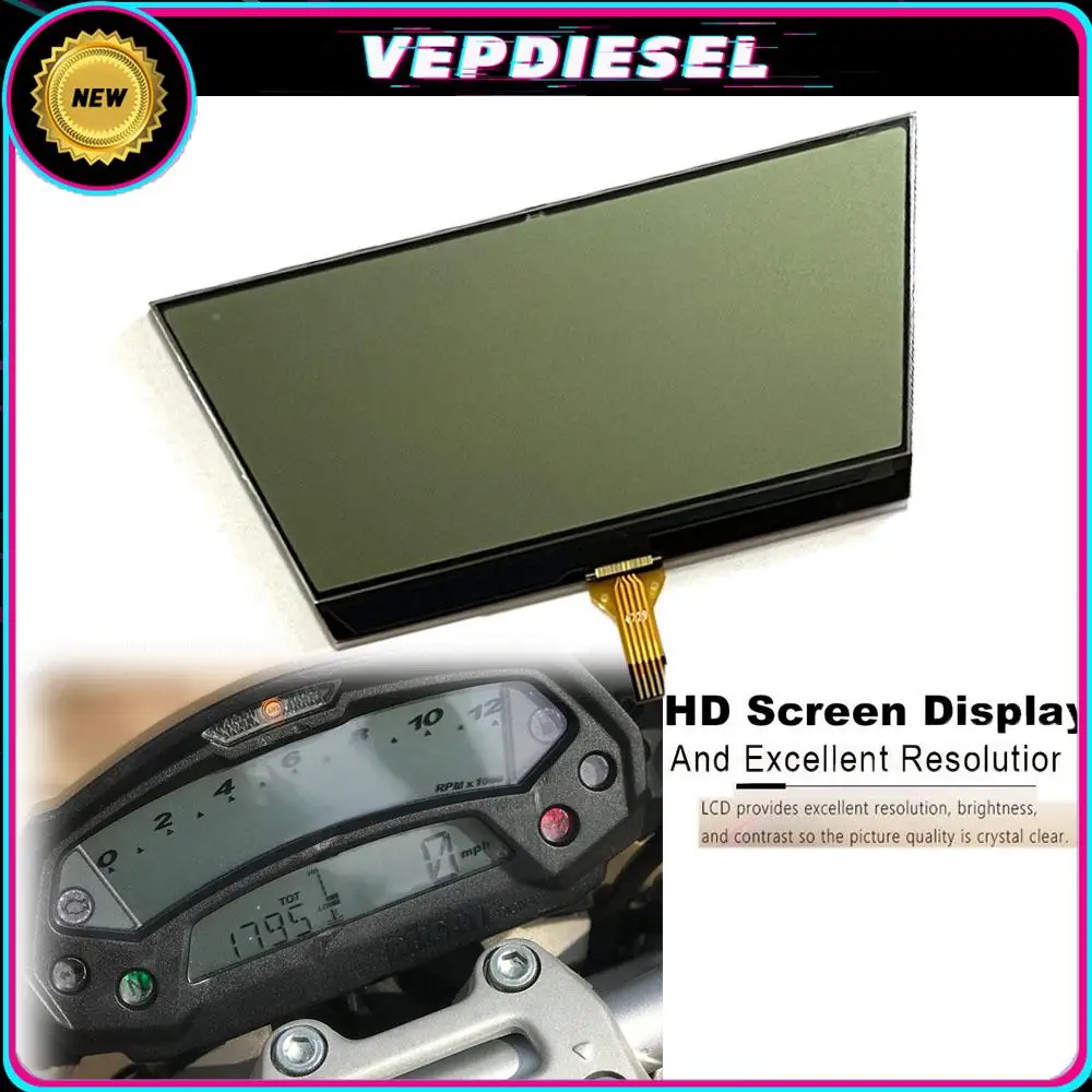 

New Motorcycle HD Screen Speedometer Instrument LCD Display Ultra Thin for Ducati Monster 696 796 1100 795 High Quality Parts