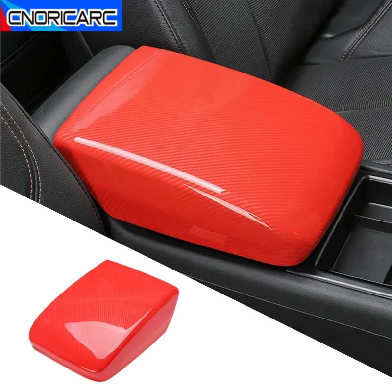 

Car Console Armrest Box Panel Cover Carbon Red Texture Sticker For Adui Q5 FY 2018-2022 Decoration Trim LHD Interior Accessories