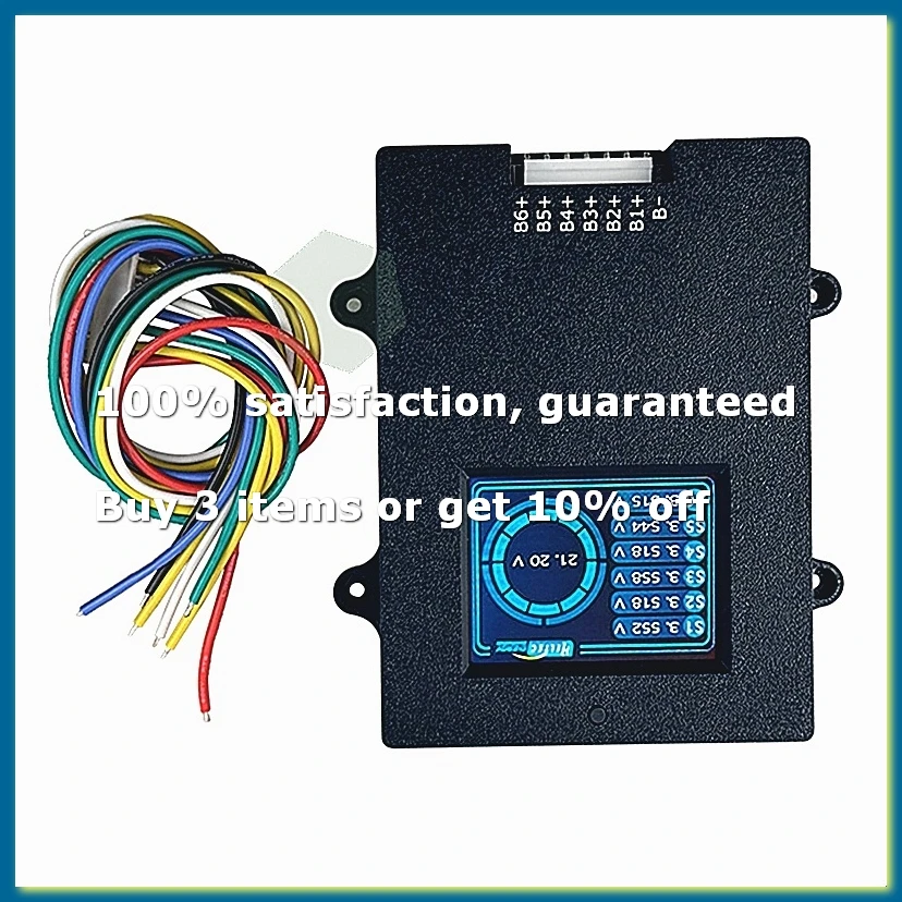 New Lithium Titanate 6S Active Balancer with Voltage Display TFT LTO Battery Voltage Tester 5a Energy Transfer Equalizer