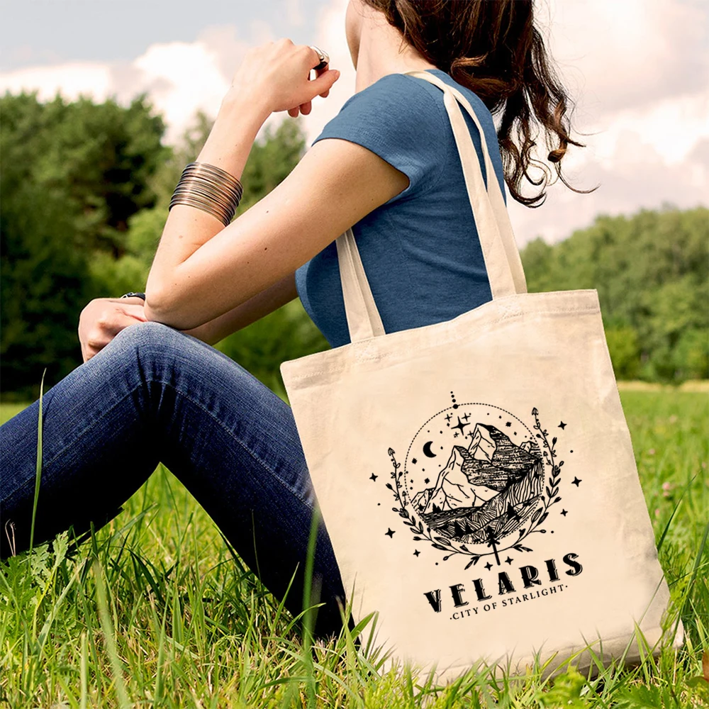 Velaris City Of Starlight Tote Bag, ACOTAR Tote, Night Court Sarah J Mass, Velaris Tote Bag, House Of Wind, Crescent City