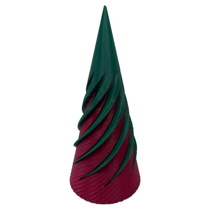 

Desktop Christmas Tree 3D Printing Spiral Cone Toy Pyramid Passthrough Sculpture Cool Optical Illusion Toy Christmas Table