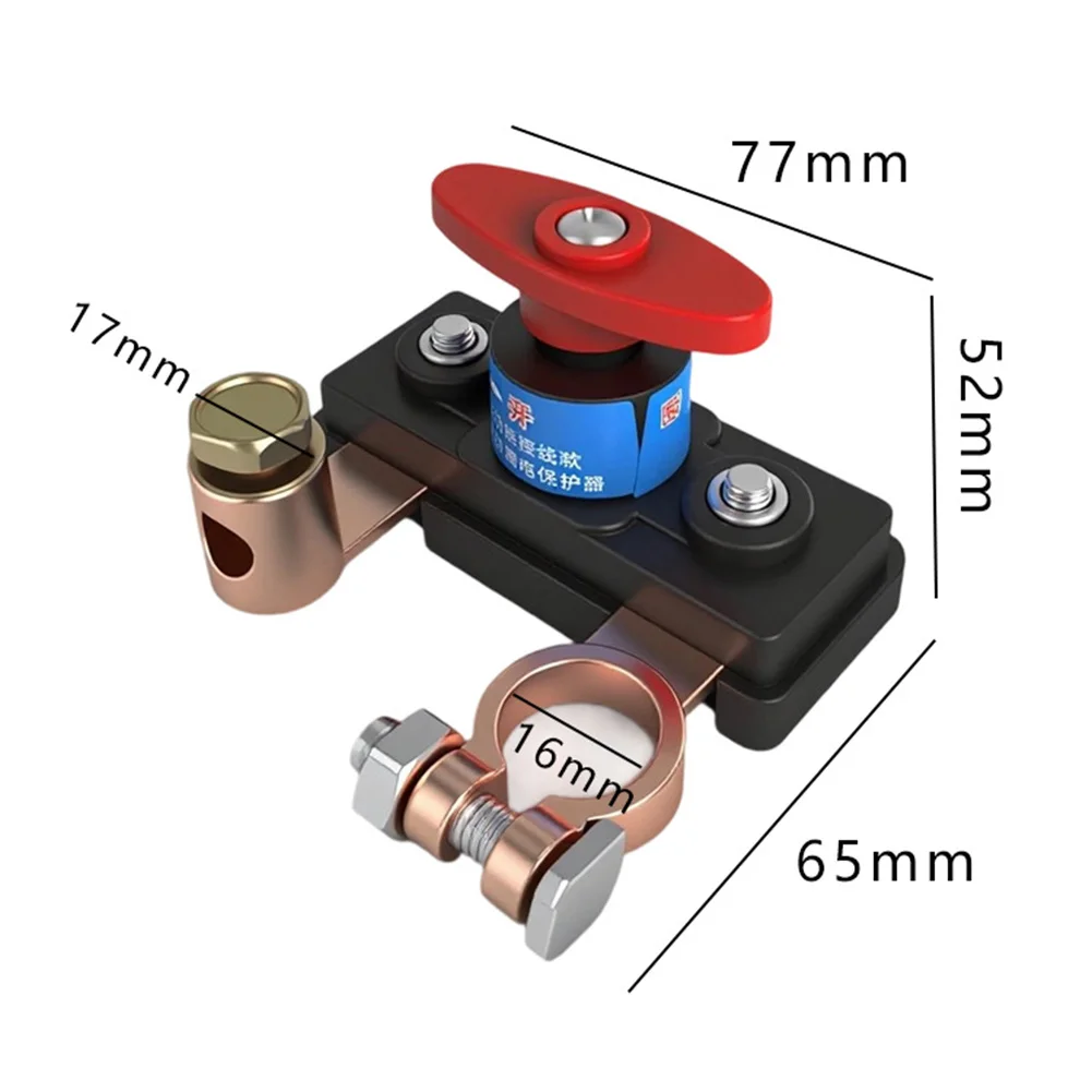 Vehicle Battery Disconnect Switch Manual 100A Circuit Breaker for Cars Trucks Buses RVs Boats with Power Off Function