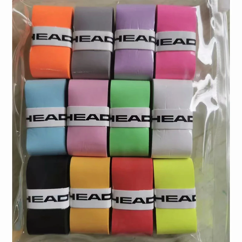 4/12 stücke KOPF Tennis Schläger Over Schweiß Band Absorption Grip PU Badminton Schläger Griff Grip Tennis Griptape Padel Schläger grip – Detail 18