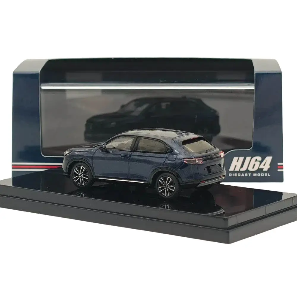 ホビージャパン 1/64 ヴェゼル e: HEV Z ミッドナイトブルービームメタリック HJ641071ABL ダイキャストモデルカーミニチュア限定コレクション