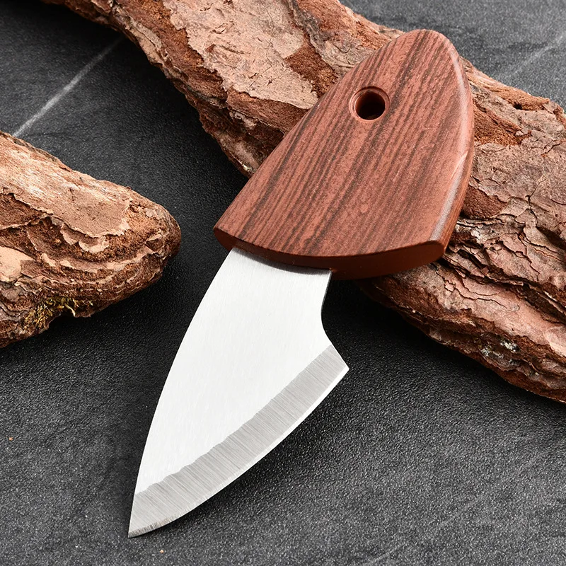 Mini knife EDC Box knife Outdoor knife Portable multi-purpose sharp fruit knife Removable fast knife Wear a knife sheath