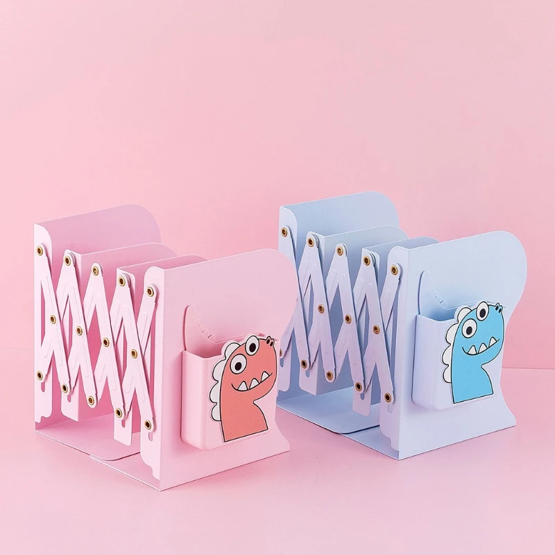 غلاف معدني شبكي قابل للتعديل مع حامل قلم ديناصور لمكتب المعلم الطلابي