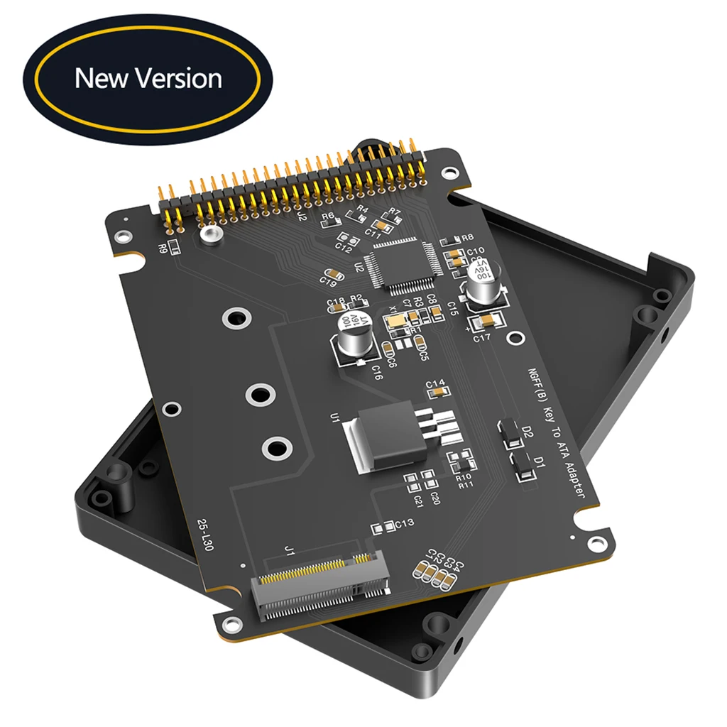 M.2 SATA SSD auf 2,5 Zoll 44-Pin IDE-Adapter für ältere Laptop-PCs, zum Austausch alter IDE-Festplatten, passend für 2230 2242 2260 2280 B-Key SSDs – Detail 1