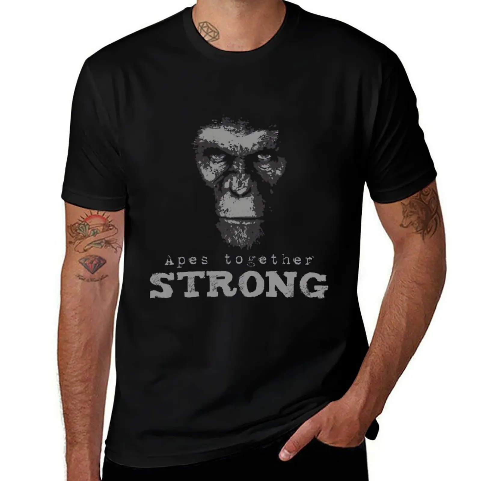 Apes together strong T-Shirt anime tshirt plus size tops luxury designer anime shirts men
