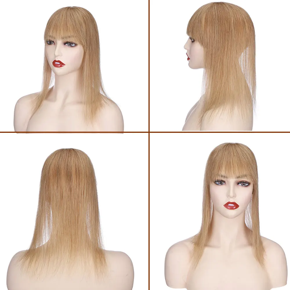 Rich Choices Women Topper 8.5x8.5cm Hair Toppers Natural Hair Clip In Wigs 100% Human Hair For Women Hairpiece