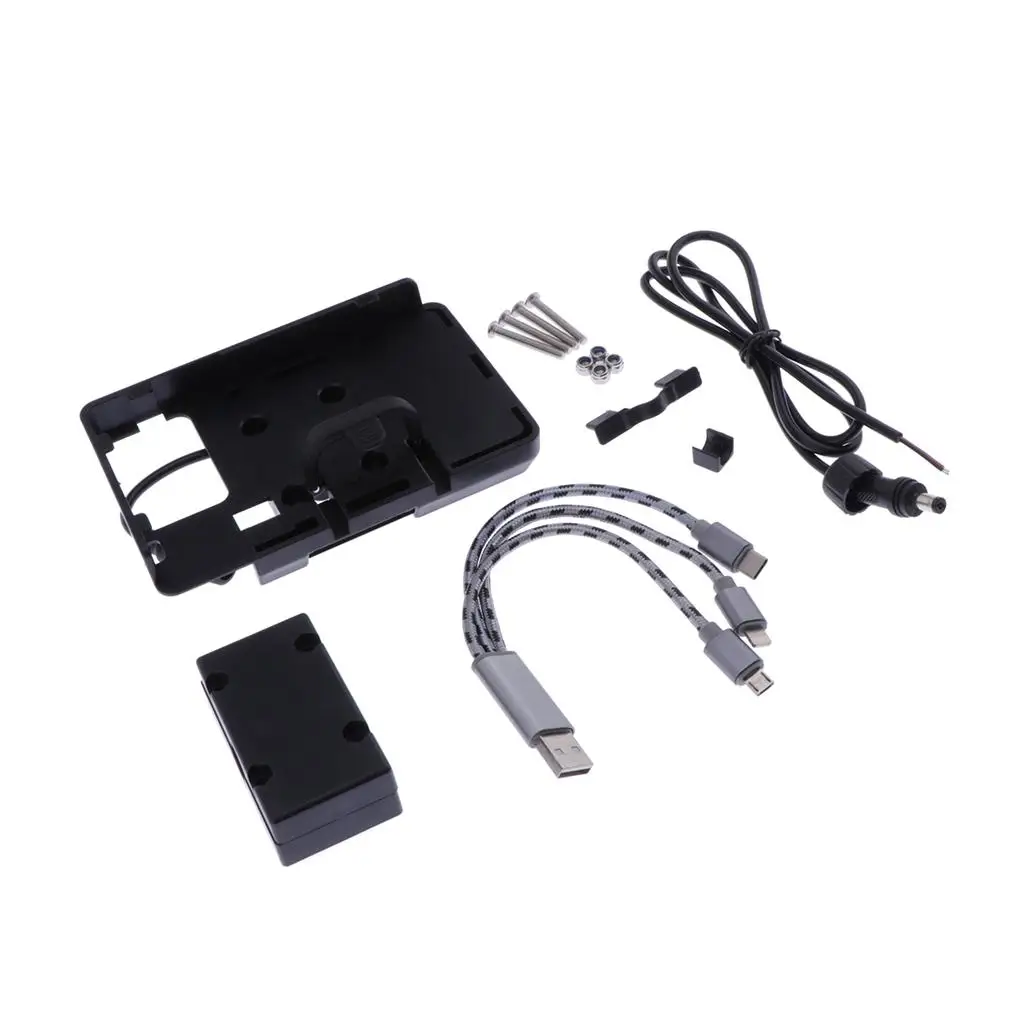 

Держатель для телефона на мотоцикле, подставка-кронштейн с USB-зарядным устройством для