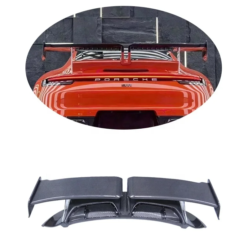 2020 992 carbon fiber rear wing for PORSCHE 992 dry carbon fiber rear spoiler for PORSCHE 911 TC carbon fiber tail wing