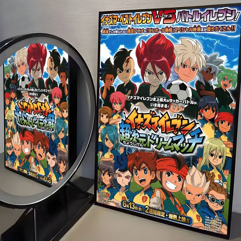 ملصق أنيمي I-Inazuma أحد عشر من قماش الساتان HD جدار فني لزج مقاوم للماء لغرفة المعيشة المنزلية وغرفة النوم ديكور جمالي