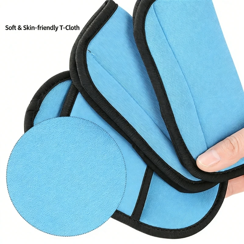 3Pcs/set Car Shoulder Strap Pad Soft & Comfortable Safety Cover with Crotch Pad for Baby Strollers Child Safety 15UB