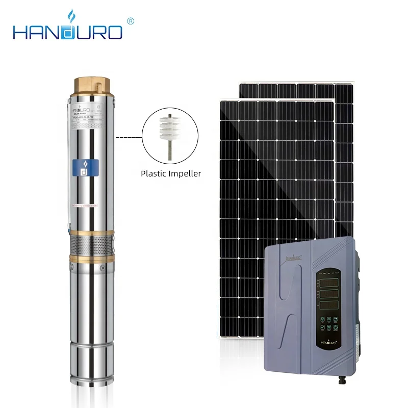 

AC/DC 6m3/h 135m 110v 2.0HP 4inch Solar Water Pump Well Pump Solar Fountain Pump Irrigation Without Solar Panel