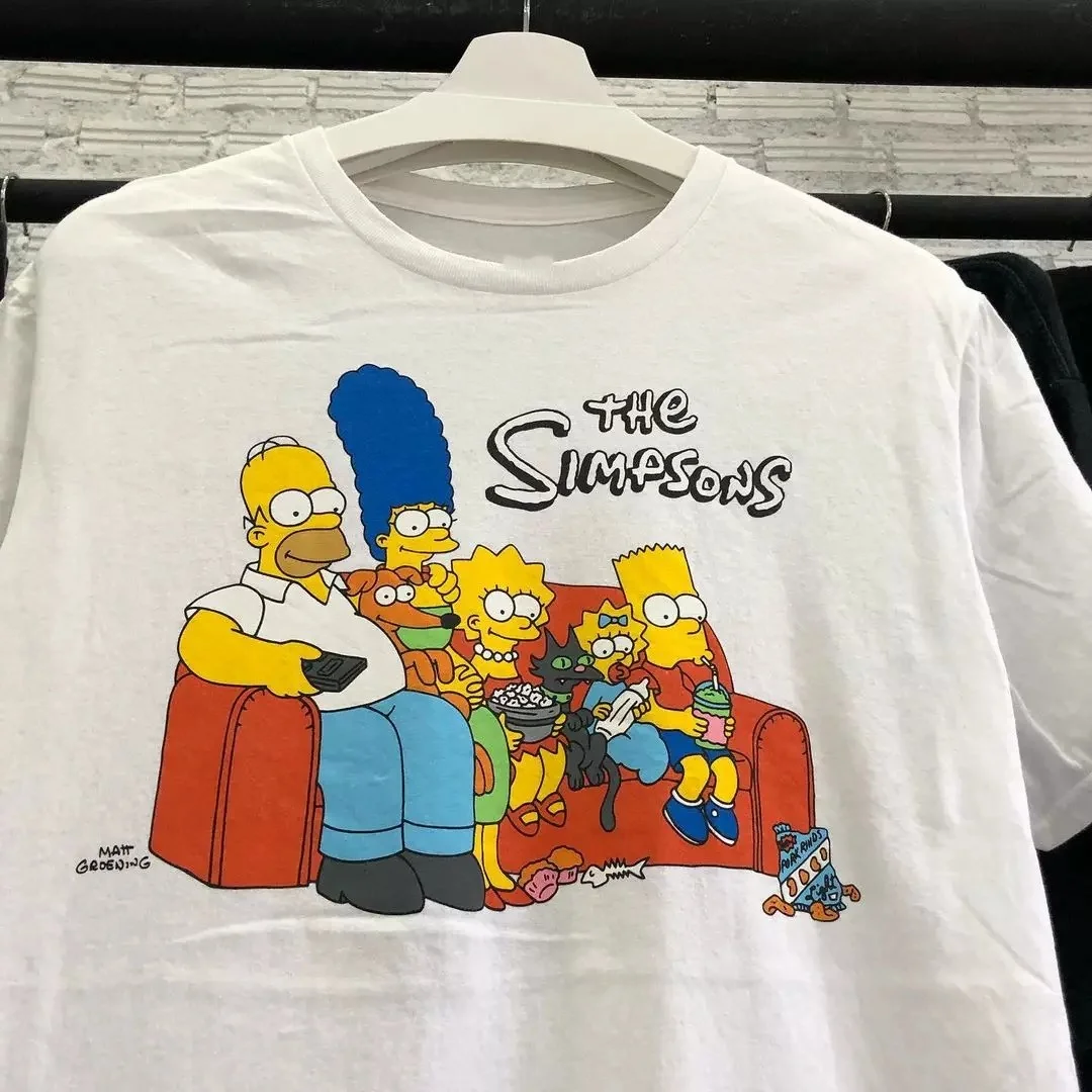 Classic Family Couch Gag Graphic T-Shirt Cotton Men Women Streetwear Tee