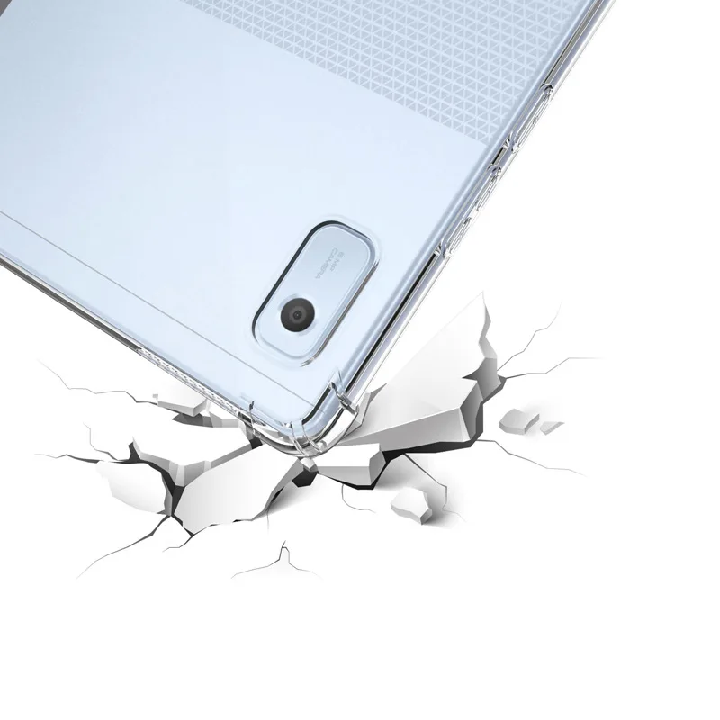 Funda transparente de TPU suave a prueba de golpes para Lenovo Tab M8 4th Gen TB300FU M9 M10 M11 K10 Pro P11 P12 2023 funda protectora de piel para tableta