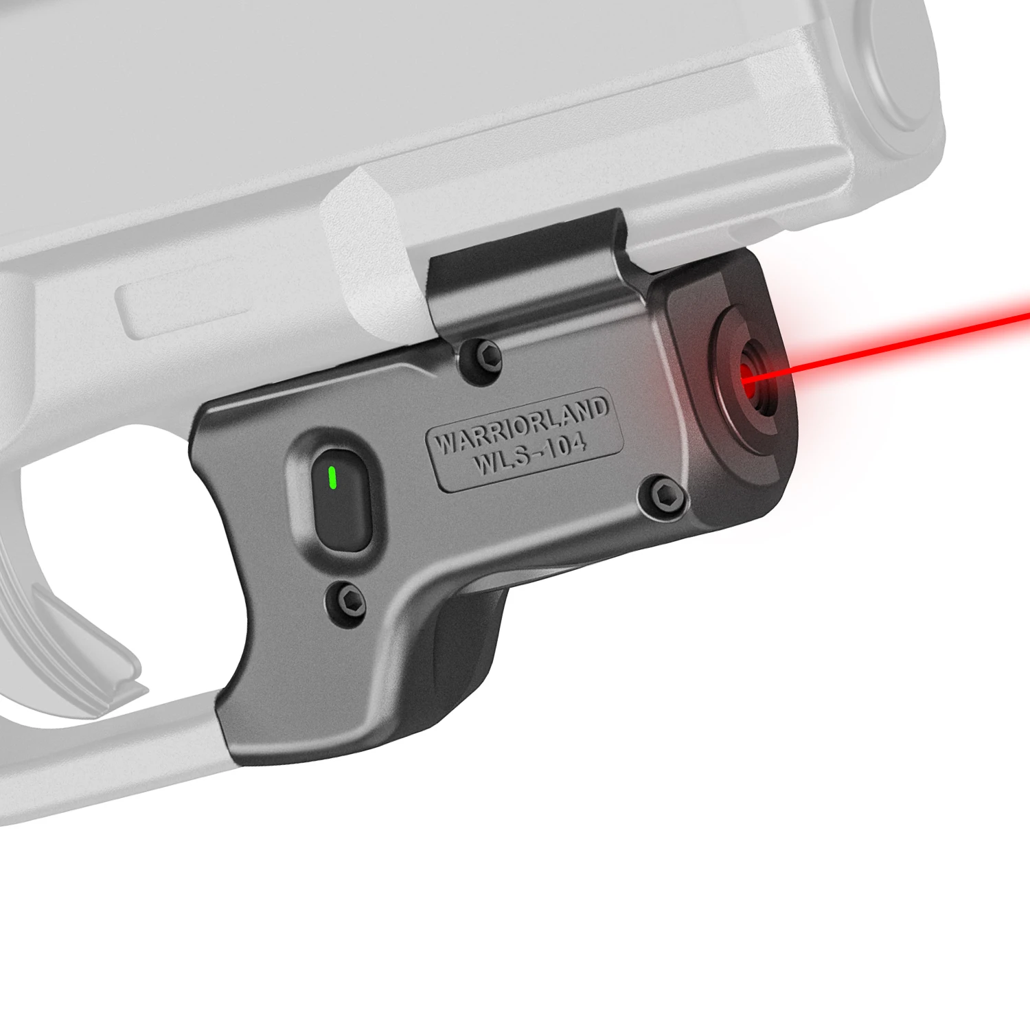 

WARRIORLAND Gun Red Laser Light For Glock 17 19 (Gen 3-5)/23 31 32(Gen 3-4) /19 44 45 (Gen 3-5) Gun Sight with On/Off Indicator