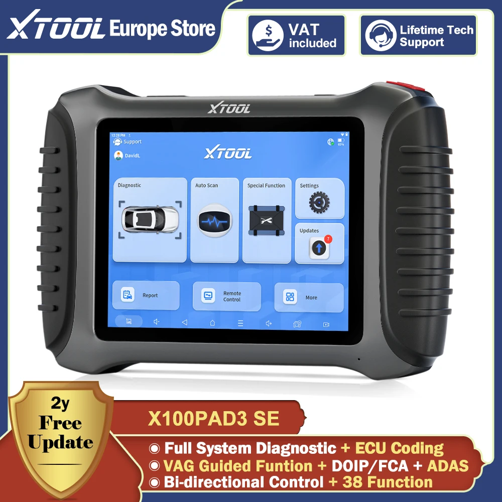 XTOOL X100PAD3 SE Car Key Programmer All Key Lost Automotive Diagnostic Tools Built-in CANFD 38 Reset Bidirectional Control Scan