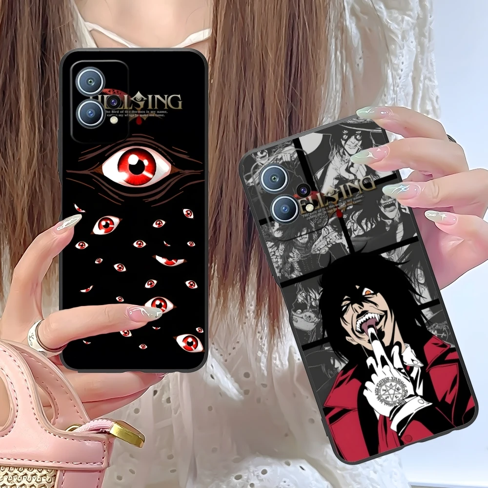 Mobile Alucard Hellsing Smart Cell Phone Case for Huawei P60 P50 P40 P30 P20 P10 P9 P8 Pro Lite Plus Black Phone Cover Shell