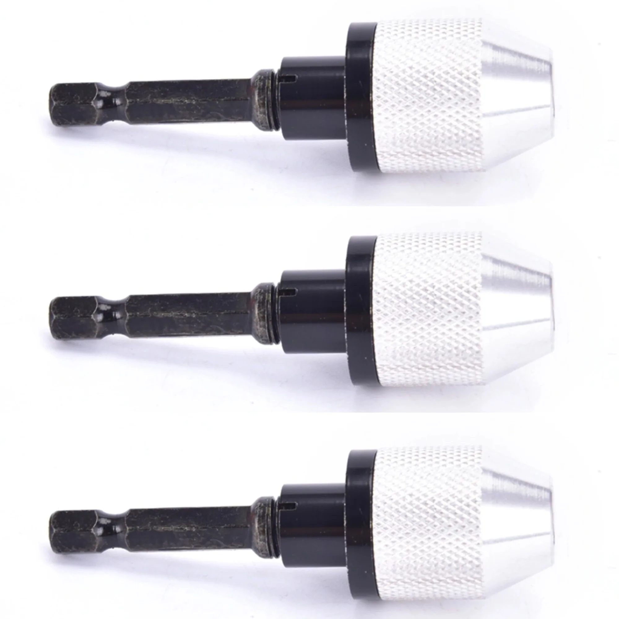 

1 Piece 1/4" Hex Shank Keyless Drill Chuck Quick Change Bit Driver Converter Adaptor 0.3-3.6mm/0.3-6.5mm Power Tools Accessories